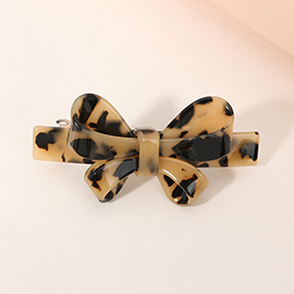 Celluloid Acetate Bow Barrette