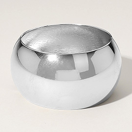 Metal Dome Hinged Bangle Bracelet