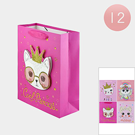 12PCS - Cat Printed Gift Bags