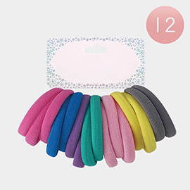 12 SET OF 16 - Basic Ponytail Hair Bands