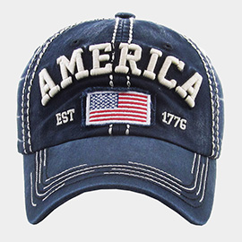 American USA Flag Vintage Baseball Cap