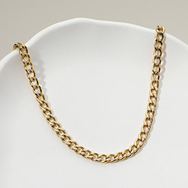 Stainless Steel Cuban Chain Necklace