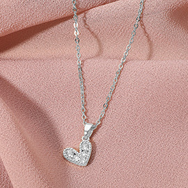 Stainless Steel Heart Pendant Necklace