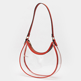 Transparent Shoulder Hobo Bag