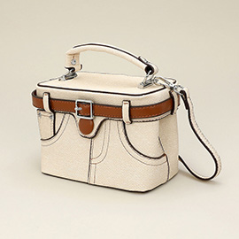 Belt Pants Shape Box Hand Bag / Crossbody Bag