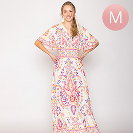 Medium - Paisley Print Maxi Dress