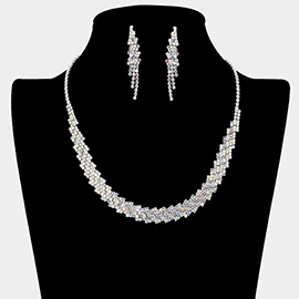 Rhinestone Paved Necklace