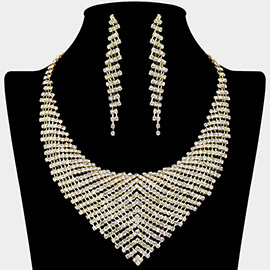 Rhinestone Paved Collar Necklace