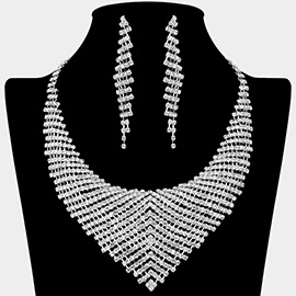 Rhinestone Paved Collar Necklace