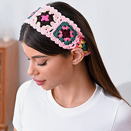 Granny Square Crochet Headband