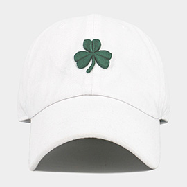 Shamrock Clover Embroidered Baseball Cap