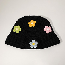 Flower Crochet Bucket Hat