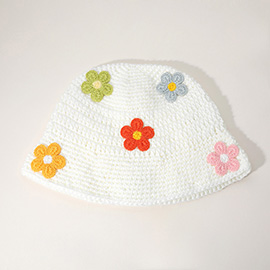 Flower Crochet Bucket Hat