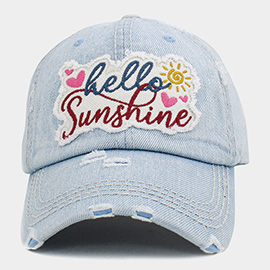 HELLO SUNSHINE Vintage Baseball Cap