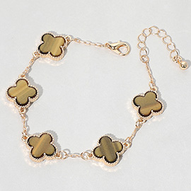 Quatrefoil Link Bracelet