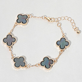 Quatrefoil Link Bracelet