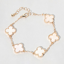 Quatrefoil Link Bracelet