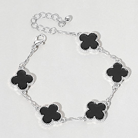 Quatrefoil Link Bracelet