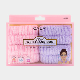 2Pairs - Plush Wrist Band Duo Set