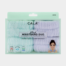 2Pairs - Plush Wrist Band Duo Set